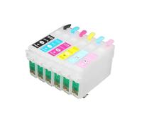 SINOSCOGO Cartucho de Recarga de Tinta IC50, 6 uds., Compatible con Impresora EP 801A EP 802A EP 803A EP 702A EP 703A EP 804A EP 804AR