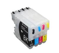 SINOSCOGO Cartucho de Tinta Recargable Compatible con LC39 LC980 Lc60 Lc975 DCP J125 J315W J515W MFC J415W J615 J615W