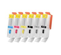 SINOSCOGO Cartucho de Tinta Recargable, Paquete de 4 PGI-650XL CLI-651XL con Suministros de Impresora MG6360 MG7160 MG7560 para PGI650 CLI651XL(Empty Fill)