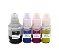 SINOSCOGO Recarga de Botella a Granel a Base de Agua Compatible con GI70, Tinta de inyección de Tinta, Paquete de 4 Suministros de Impresora GI-70 con Impresora G6010 para número de Pieza GI70