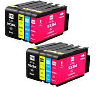 SINOSCOGO Suministros de Impresora 932 932XL 933XL 932 Cartucho de Tinta para el número de Pieza 932 932XL 933XL 932 Uso con Officejet 6100 6600 6700(2 Set)