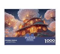 Sinoshow_24085_3D_Cartoon_Fantasy_Hobbit_House_Made_of_Grass_an_511b564e-c46b-47ff-a0f6-8e666a042c8b_1 1000 Piezas Rompecabezas Estimulante Y Educativo Rompecabezas, Imágenes Vi