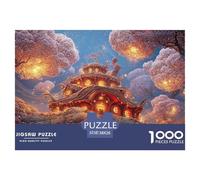 Sinoshow_24085_3D_Cartoon_Fantasy_Hobbit_House_Surrounded_by_ch_f73e1300-f0a1-4089-9093-ff64f805a558_1 1000 Piezas Rompecabezas Difícil, Desafiante, Casi Imposible Rompecabezas