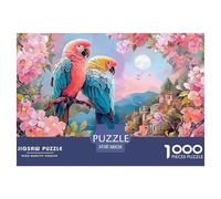 Sinoshow_24085_3D_Colorful_Parrot_Pair_in_a_Floral_Painting_wit_523bb8fc-9a6e-48be-91f2-659b3463d5f6_2 1000 Piezas Rompecabezas Estimulante Y Educativo Juego De Rompecabezas, Juego Familiar Anti-Estr