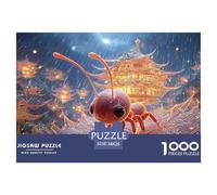 Sinoshow_24085_3D_Cute_Ant_Under_a_Leaf_in_The_Rain_Chibi_Style_16ff8e95-00e8-4752-8e75-5d7fa7f18093_1 1000 Piezas Rompecabezas Estimulante Y Educativo Rompecabezas, Juguetes Educativos Únicos Y Esti