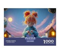 Sinoshow_24085_3D_Cute_Doll-Like_Style_a_Girl_Knitting_Yarn_in__2118a4c7-f066-495a-8ef2-9faf2d818351_2 1000 Piezas Jigsaw Puzzle Difícil, Desafiante, Casi Imposible Rompecabezas, Juego Familiar Anti-