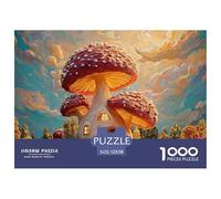 Sinoshow_24085_3D_Mushroom_House_in_The_Garden_Cute_and_Cartoon_40448524-5d30-41cc-a261-d70bc26d80ba_2 1000 Piezas Jigsaw Puzzle Difícil, Desafiante, Casi Imposible Juego De Rompecabezas, Juego Famil
