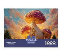 Sinoshow_24085_3D_Mushroom_House_in_The_Middle_of_a_Fantasy_Gar_cc16e091-59f5-41a4-88c0-c6cbbb7a569a_4 1000 Piezas Jigsaw Puzzle Difícil, Desafiante, Casi Imposible Juego De Rompecabezas, Juego Famil