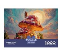 Sinoshow_24085_3D_Mushroom_House_in_The_Middle_of_a_Fantasy_Gar_cc16e091-59f5-41a4-88c0-c6cbbb7a569a_2 1000 Piezas Rompecabezas Divertido Y Estimulante Juego De Rompecabezas, Im
