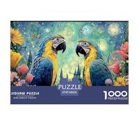 Sinoshow_24085_3D_Parrot_Couple_in_Love_Surrounded_by_Colorful__66119290-bd77-485c-8fb2-212fdb135a07_2 1000 Piezas Rompecabezas Estimulante Y Educativo Rompecabezas, Juguetes Educativos Únicos Y Esti