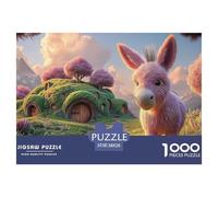 Sinoshow_24085_3D_Render_of_a_Cute_Pink_Donkey_in_a_Field_with__a9a2360e-0d71-4b9e-8d79-8c30a2ad5747_3 1000 Piezas Rompecabezas Difícil, Desafiante, Casi Imposible Rompecabezas, Juego Familiar Anti-E