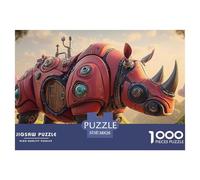 Sinoshow_24085_3D_Render_of_a_Red_and_Black_Rhinoceros_Made_Fro_fa0c23fa-c580-4501-845f-128266e7126e_1 1000 Piezas Rompecabezas Estimulante Y Educativo Rompecabezas, Juguetes Educativos Únicos Y Esti