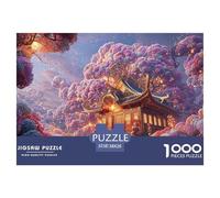 Sinoshow_24085_3D_Render_of_a_Small_House_Covered_in_Purple_and_c02f17da-c073-443a-982a-3460be905ee9_1 1000 Piezas Rompecabezas Difícil, Desafiante, Casi Imposible Juego De Rompecabezas, Juguetes Edu