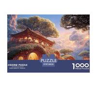 Sinoshow_24085_3D_Render_of_Hobbit_Houses_with_Trees_on_The_roo_3fa15b79-f744-41b6-a653-cf88726bc2f3_4 1000 Piezas Rompecabezas Difícil, Desafiante, Casi Imposible Juego De Rompecabezas, Juguetes Edu