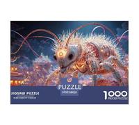 Sinoshow_24085_3D_Render_of_White_and_Red_Cyberpunk_Mantis_Robo_678db23a-5f5f-461f-86d4-5d2b7f40aa5b_4 1000 Piezas Rompecabezas Difícil, Desafiante, Casi Imposible Rompecabezas, Juego Familiar Anti-E