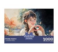 Sinoshow_24085_4-Panel_Cute_Illustration_of_an_Asian_Girl_with__5f10ca09-8ddd-4aab-9fa6-d1268069ed3f_3 1000 Piezas Rompecabezas Difícil, Desafiante, Casi Imposible Rompecabezas, Juego Familiar Anti-E