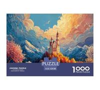 Sinoshow_24085_a_Beautiful_Castle_Surrounded_by_Lush_Greenery_w_6d82a7b5-13fe-4773-b376-25be95aa433f_2 1000 Piezas Rompecabezas Divertido Y Estimulante Rompecabezas, Juego Familiar Anti-Estrés, Jugue