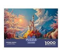 Sinoshow_24085_a_Beautiful_Castle_Surrounded_by_Lush_Greenery_w_6d82a7b5-13fe-4773-b376-25be95aa433f_4 1000 Piezas Rompecabezas Divertido Y Estimulante Rompecabezas, Juego Familiar Anti-Estrés, Regal