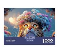 Sinoshow_24085_a_Beautiful_Cat_with_Rainbow_Fur_Colorful_Flower_216de59b-8842-43c2-a17b-2a116cf61c0d_4 1000 Piezas Jigsaw Puzzle Difícil, Desafiante, Casi Imposible Juego De Rompecabezas, Juguetes Ed