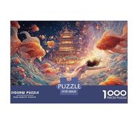 Sinoshow_24085_a_Beautiful_Girl_is_Swimming_in_The_Water_surrou_07707a07-798c-46ee-b3c4-5d31eb0dc10c_2 1000 Piezas Rompecabezas Estimulante Y Educativo Juego De Rompecabezas, Juego Familiar Anti-Estr