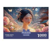 Sinoshow_24085_a_Beautiful_Girl_with_Black_Hair_White_and_exqui_5edd1e65-7fa6-43db-99d3-4f2aab373337_3 1000 Piezas Rompecabezas Estimulante Y Educativo Rompecabezas, Imágenes Vi