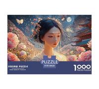 Sinoshow_24085_a_Beautiful_Girl_with_Black_Hair_White_and_exqui_5edd1e65-7fa6-43db-99d3-4f2aab373337_3 1000 Piezas Rompecabezas Difícil, Desafiante, Casi Imposible Rompecabezas, Juego Familiar Anti-E