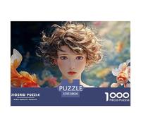 Sinoshow_24085_a_Beautiful_Girl_with_Short_Curly_Hair_Blue_Eyes_f7794b6d-4c46-4b72-9685-da6fc49240ca_3 1000 Piezas Rompecabezas Difícil, Desafiante, Casi Imposible Rompecabezas