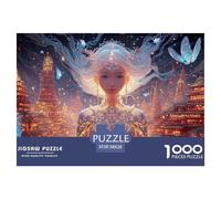 Sinoshow_24085_a_Beautiful_Girl_with_Silver_Hair_Blue_butterfli_eefdf25e-3bb9-4a15-968b-7fe81c2de0fc_3 1000 Piezas Rompecabezas Difícil, Desafiante, Casi Imposible Juego De Rompecabezas, Regalo De Na