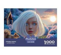 Sinoshow_24085_a_Beautiful_Girl_with_White_Hair_and_Blue_Eyes_s_c9147f9c-602b-405c-b866-db26ae378a8c_1 1000 Piezas Rompecabezas Divertido Y Estimulante Rompecabezas, Imágenes Vi