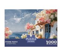 Sinoshow_24085_a_Beautiful_Greek_House_with_White_Walls_and_BLU_53fff2c8-9963-4d86-9a85-772e6c749a72_1 1000 Piezas Rompecabezas Difícil, Desafiante, Casi Imposible Rompecabezas