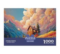 Sinoshow_24085_a_Beautiful_Illustration_of_an_Alpine_Chalet_wit_1142916e-2c36-44ce-851a-2e8680875796_2 1000 Piezas Jigsaw Puzzle Estimulante Y Educativo Juego De Rompecabezas, Juguetes Educativos Úni