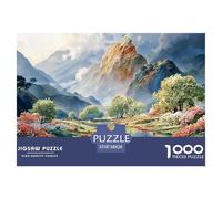 Sinoshow_24085_a_Beautiful_Landscape_Painting_of_Green_Mountain_07968174-7bd7-48f2-bd20-0c227b7b1026_3 1000 Piezas Rompecabezas Estimulante Y Educativo Rompecabezas, Imágenes Vi