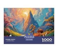 Sinoshow_24085_a_Beautiful_Landscape_Painting_of_Green_Mountain_198b91d8-d362-4b3b-a133-0dcc6ab39c31_1 1000 Piezas Jigsaw Puzzle Difícil, Desafiante, Casi Imposible Rompecabezas, Juguetes Educativos