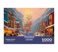 Sinoshow_24085_a_Beautiful_Street_Scene_in_The_Town_of_Snow_mou_6e4f4cf0-5825-481d-ba8a-b847b41beb26_2 1000 Piezas Jigsaw Puzzle Estimulante Y Educativo Juego De Rompecabezas, Juguetes Educativos Úni