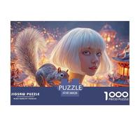 Sinoshow_24085_a_Beautiful_Woman_with_a_White_Bob_Hairstyle_and_34d5a0c5-0383-43df-b71e-402a3da9e8c9_3 1000 Piezas Rompecabezas Estimulante Y Educativo Rompecabezas, Juego Familiar Anti-Estrés, Jugue