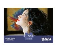 Sinoshow_24085_a_Beautiful_Woman_with_Black_Curly_Hair_Wearing__d45afbe4-faea-498c-8e23-b3afdd277e18_3 1000 Piezas Rompecabezas Divertido Y Estimulante Juego De Rompecabezas, Im