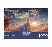 Sinoshow_24085_a_Beautiful_Woman_with_Long_White_Hair_and_a_Dre_8fbadc47-a830-4def-80f6-d40c1cceaabb_3 1000 Piezas Rompecabezas Estimulante Y Educativo Juego De Rompecabezas, Juego Familiar Anti-Estr