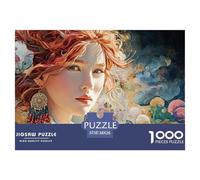 Sinoshow_24085_a_Beautiful_Woman_with_Red_Hair_and_Intricate_be_4f9d7e88-48b3-4c4c-bbdb-9597809fae1b_4 1000 Piezas Rompecabezas Estimulante Y Educativo Rompecabezas, Juego Familiar Anti-Estrés, Regal