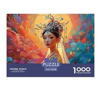 Sinoshow_24085_a_Beautiful_Young_Woman_Wearing_Red_and_Gold_emb_65130453-c432-4538-83dd-d7f7cd73b2f4_2 1000 Piezas Jigsaw Puzzle Difícil, Desafiante, Casi Imposible Juego De Rompecabezas, Regalo De N