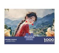 Sinoshow_24085_a_Beautiful_Young_Woman_with_Long_Black_Hair_in__7493bc40-5c8f-47b0-b217-31b7fb895f37_3 1000 Piezas Rompecabezas Estimulante Y Educativo Rompecabezas, Juguetes Educativos Únicos Y Esti