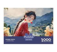 Sinoshow_24085_a_Beautiful_Young_Woman_with_Long_Black_Hair_in__7493bc40-5c8f-47b0-b217-31b7fb895f37_3 1000 Piezas Rompecabezas Difícil, Desafiante, Casi Imposible Rompecabezas, Juego Familiar Anti-E