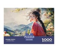 Sinoshow_24085_a_Beautiful_Young_Woman_with_Long_Black_Hair_in__7493bc40-5c8f-47b0-b217-31b7fb895f37_1 1000 Piezas Rompecabezas Estimulante Y Educativo Rompecabezas, Imágenes Vi