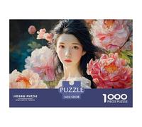 Sinoshow_24085_a_Beautiful_Young_Woman_with_Long_Black_Hair_wea_4fd69de1-7787-4ac8-8a89-a8afacb585db_3 1000 Piezas Rompecabezas Difícil, Desafiante, Casi Imposible Rompecabezas, Juego Familiar Anti-E