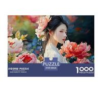 Sinoshow_24085_a_Beautiful_Young_Woman_with_Long_Black_Hair_wea_8acc1dbf-4a95-4487-a612-a4a9afc92b67_1 1000 Piezas Rompecabezas Estimulante Y Educativo Rompecabezas, Imágenes Vi