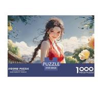 Sinoshow_24085_a_Beautiful_Young_Woman_with_Long_Dark_Hair_in_a_e43de14b-10bf-4d8f-b4aa-3ab946116a82_1 1000 Piezas Rompecabezas Difícil, Desafiante, Casi Imposible Juego De Rompecabezas, Juguetes Edu