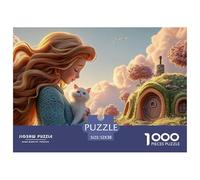 Sinoshow_24085_a_Beautiful_Young_Woman_with_Long_Flowing_Red_ha_49a3f857-b3ae-4af5-bdb4-8cd9605a57ff_2 1000 Piezas Rompecabezas Estimulante Y Educativo Rompecabezas, Juguetes Educativos Únicos Y Esti