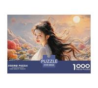 Sinoshow_24085_a_Beautiful_Young_Woman_with_Long_Hair_Exquisite_a8a00094-1d8e-48f3-8935-46d438d7a5b7_2 1000 Piezas Rompecabezas Divertido Y Estimulante Juego De Rompecabezas, Juguetes Educativos Únic