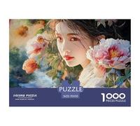 Sinoshow_24085_a_Beautiful_Young_Woman_with_Long_Hair_Pink_Lips_d5b3ca95-d44f-4c1a-a9a1-3e9fd0bb8f01_1 1000 Piezas Rompecabezas Difícil, Desafiante, Casi Imposible Rompecabezas, Juego Familiar Anti-E