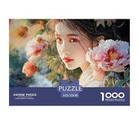 Sinoshow_24085_a_Beautiful_Young_Woman_with_Long_Hair_Pink_Lips_d5b3ca95-d44f-4c1a-a9a1-3e9fd0bb8f01_1 1000 Piezas Rompecabezas Estimulante Y Educativo Rompecabezas, Juego Familiar Anti-Estrés, Jugue