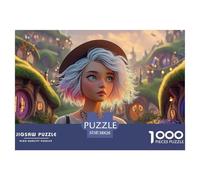 Sinoshow_24085_a_Beautiful_Young_Woman_with_White_Hair_and_Red__25047d55-b904-4296-8953-f6e916f78165_2 1000 Piezas Rompecabezas Estimulante Y Educativo Juego De Rompecabezas, Im